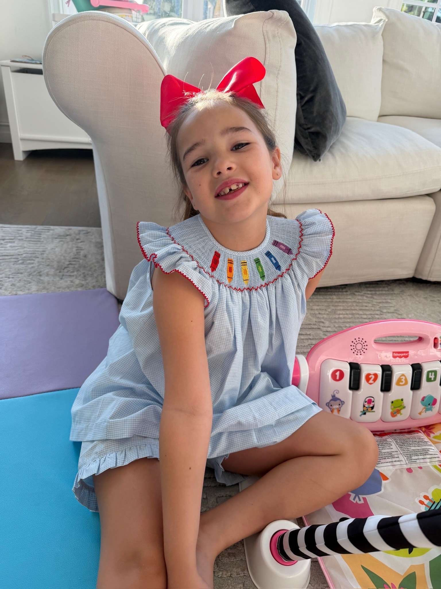 I just love her!! 🤍🖍️ Soap is wearing size 8!

Classic Whimsy, Back to school, Outfits for girls, School outfits, Girls gingham set, Matching sets, Amazon bows, Amazon finds, Bows for girls, Emily Gemma

#LTKKids #LTKmomlife #LTKSeasonal