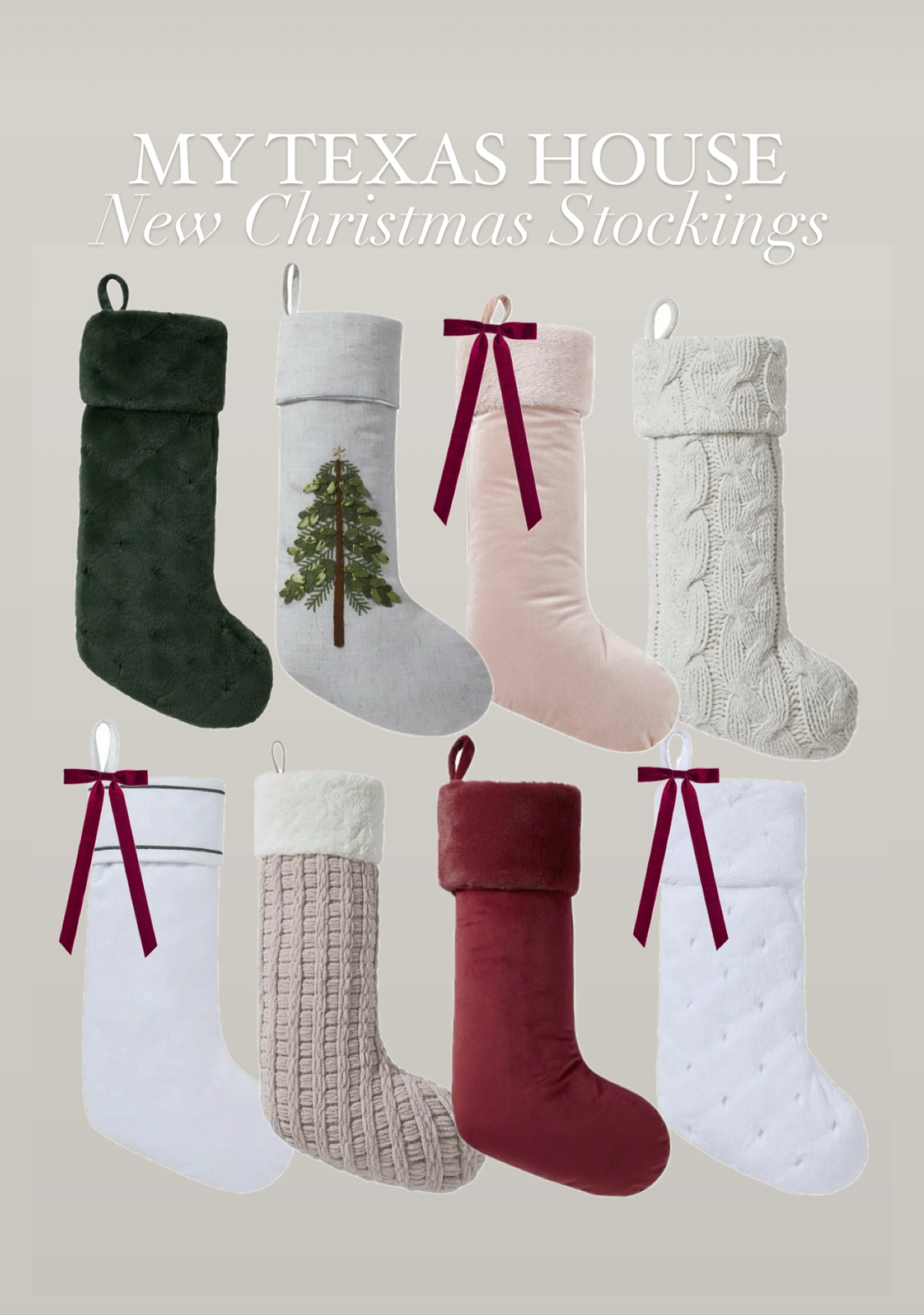 Our new Christmas stockings are live! Some are available in Walmart stores as a single stocking and some are available online as a two pack! Red bow is added and sold separately.

#LTKSeasonal #LTKHome