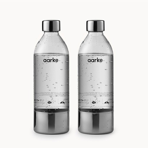 Aarke Reusable Extra Water Bottle, Stainless-Steel, 2-Pack | Williams-Sonoma