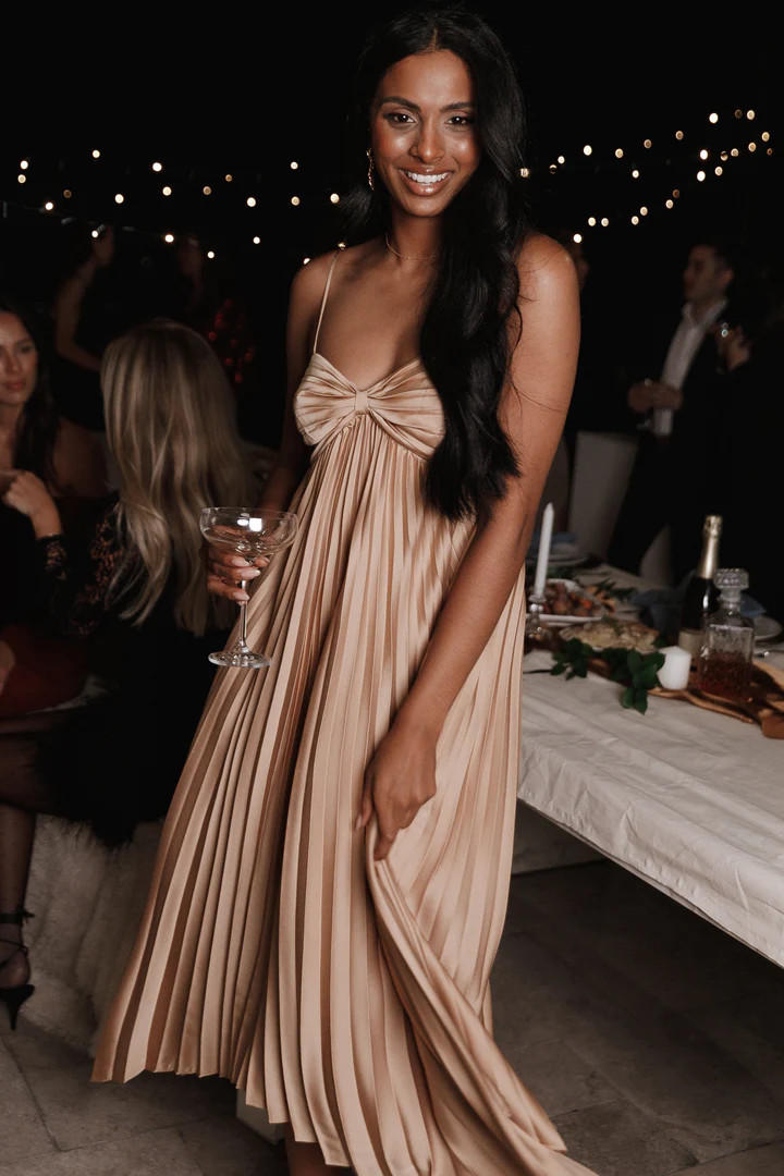 Vikki Dress - Gold | Petal & Pup (US)