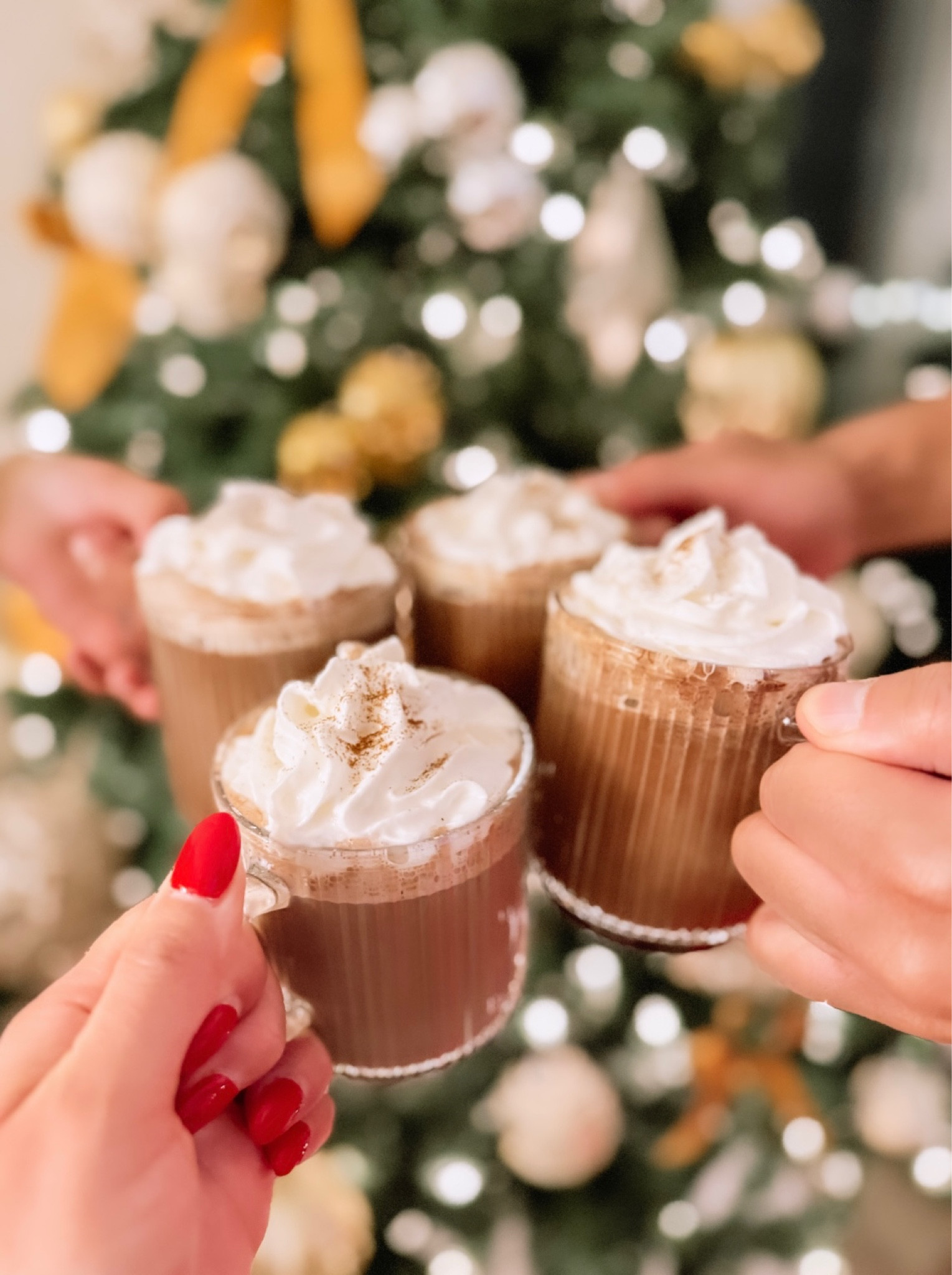 Family hot cocoa night with these vertical striped glass mugs❤️

#LTKhome #LTKHoliday #LTKfindsunder50