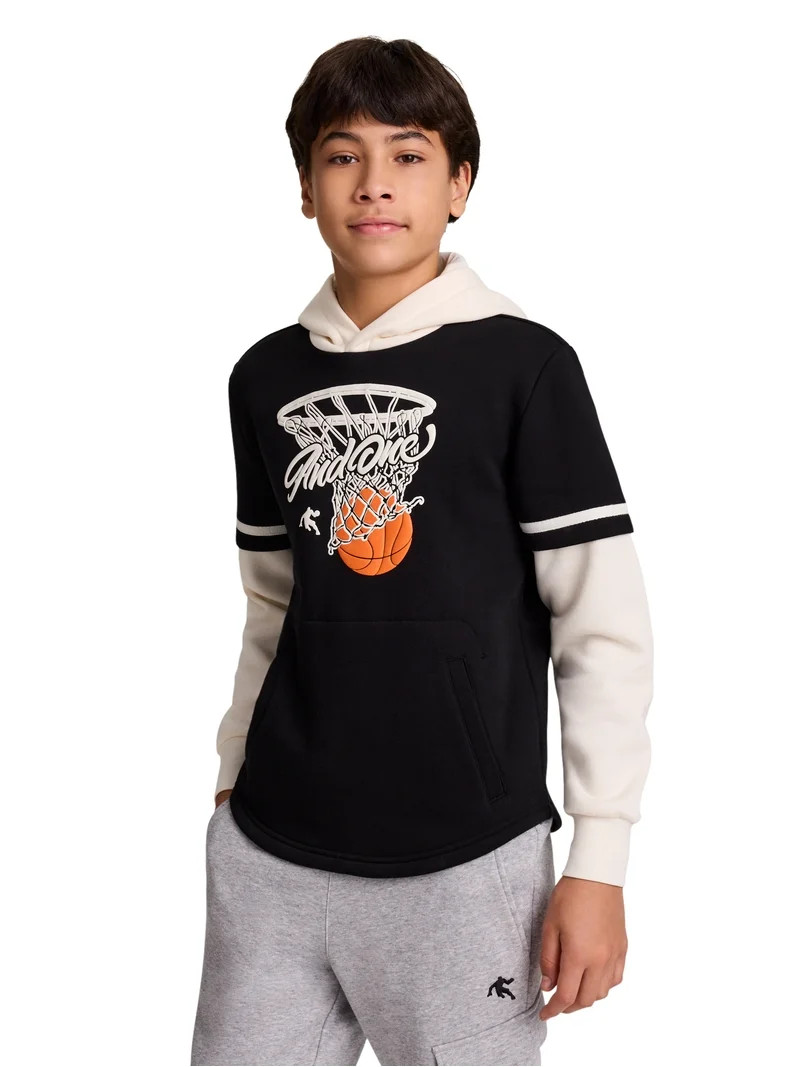 AND1 Boy's Clean Break Fleece Hoodie, Sizes 4-18 | Walmart (US)