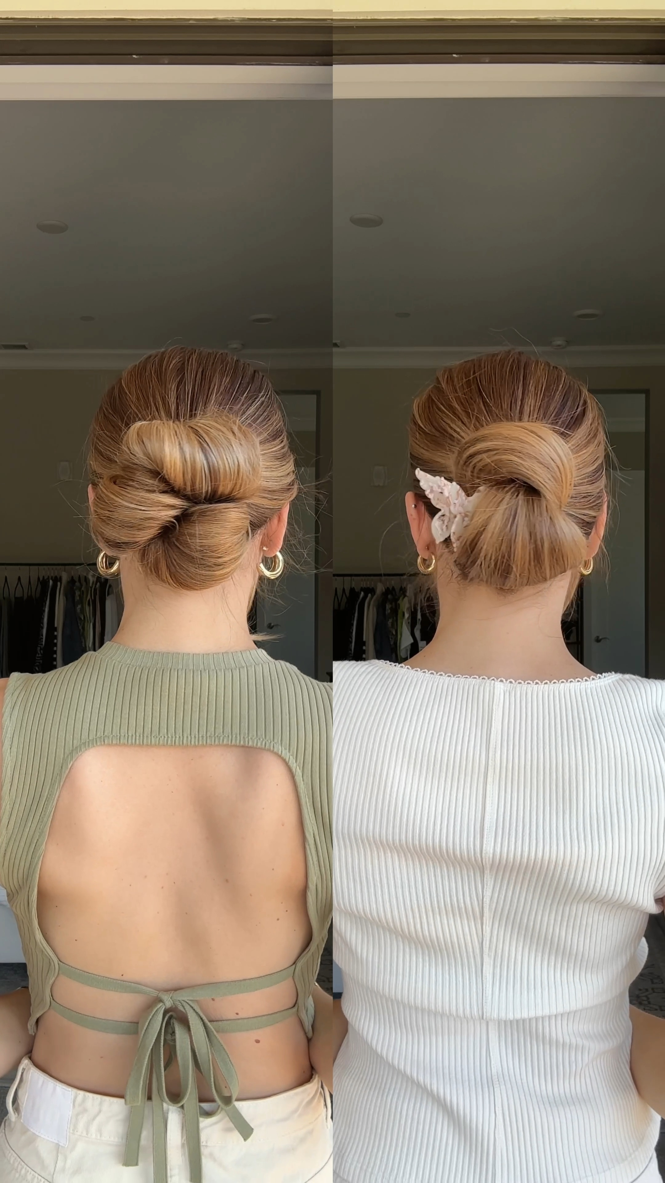 Two unique bun ideas! ☘️ vs 🦋

#LTKBeauty #LTKParties #LTKSeasonal