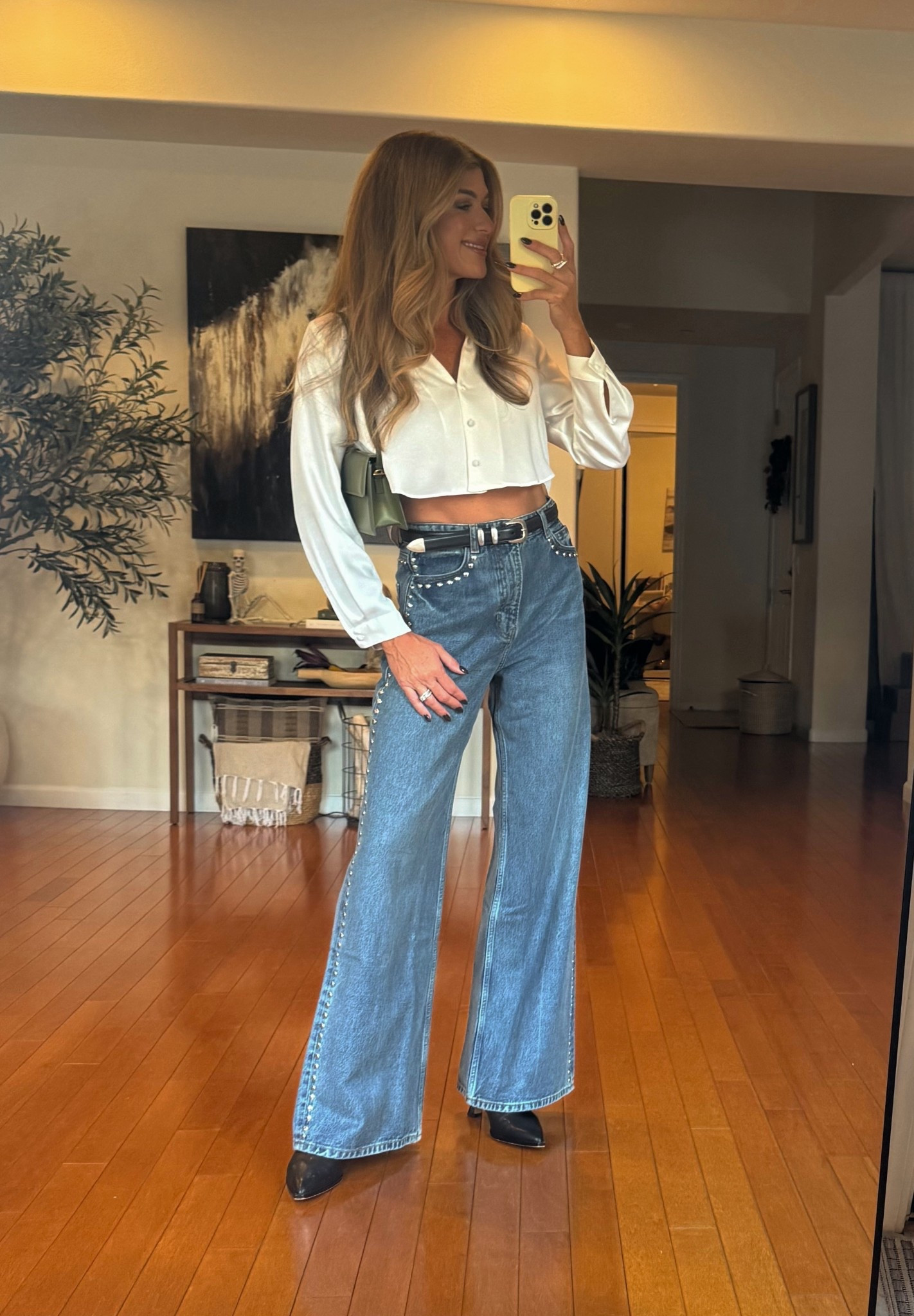 Date Night OOTN 

Love this pair of fun statement denim!!! I have these without the silver too, FAVORITE fitting jeans this fall.  



#LTKOver40 #LTKGiftGuide #LTKStyleTip