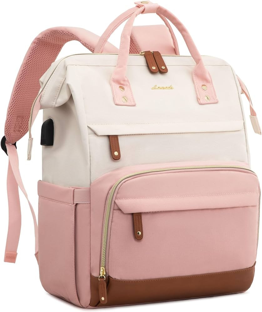 LOVEVOOK Travel Backpack for Women, Laptop Backpack Woman Purse with USB Port, 15.6 inch Large Ca... | Amazon (US)