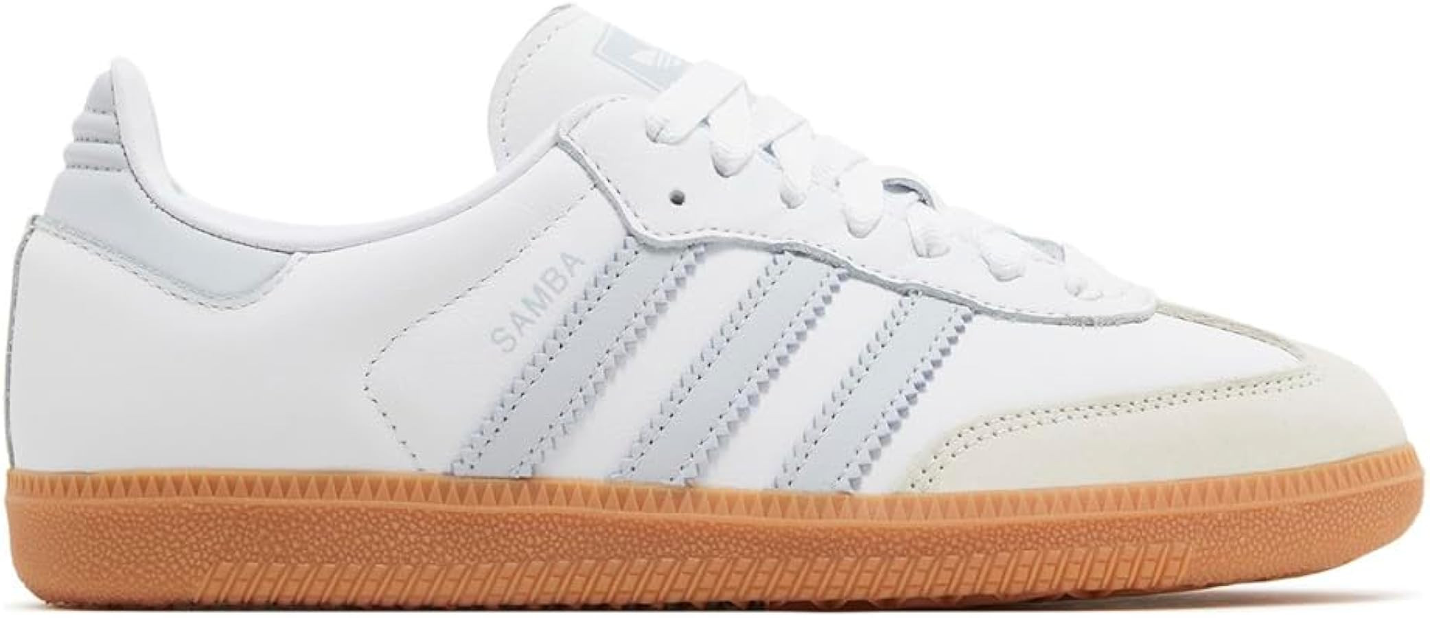 Adidas Samba OG Womens (White Halo Blue Gum, US Footwear Size System, Adult, Women, Numeric, Medi... | Amazon (US)