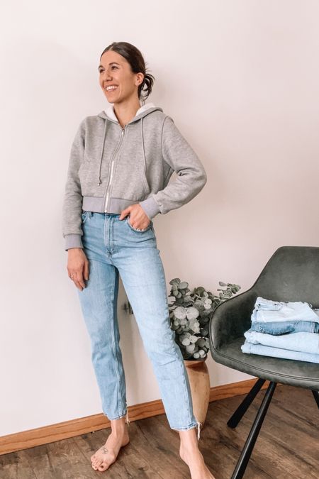 Abercrombie and Fitch denim sale 25% off denim + extra 15% off with code DENIMAF in cart!

Ultra high rise ankle straight jeans, fit tts
Abercrombie style 

Amazon fashion cropped hoodie
A&F jeans  
Ankle jeans 

#LTKsalealert #LTKunder100 #LTKFind