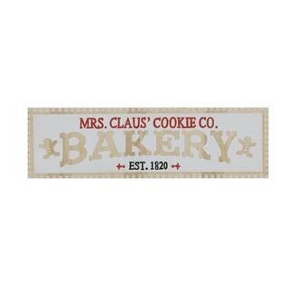 19.8" Peppermint Lane Mrs. Claus' Cookie Co. Christmas Wall Sign by Ashland® | Michaels Stores