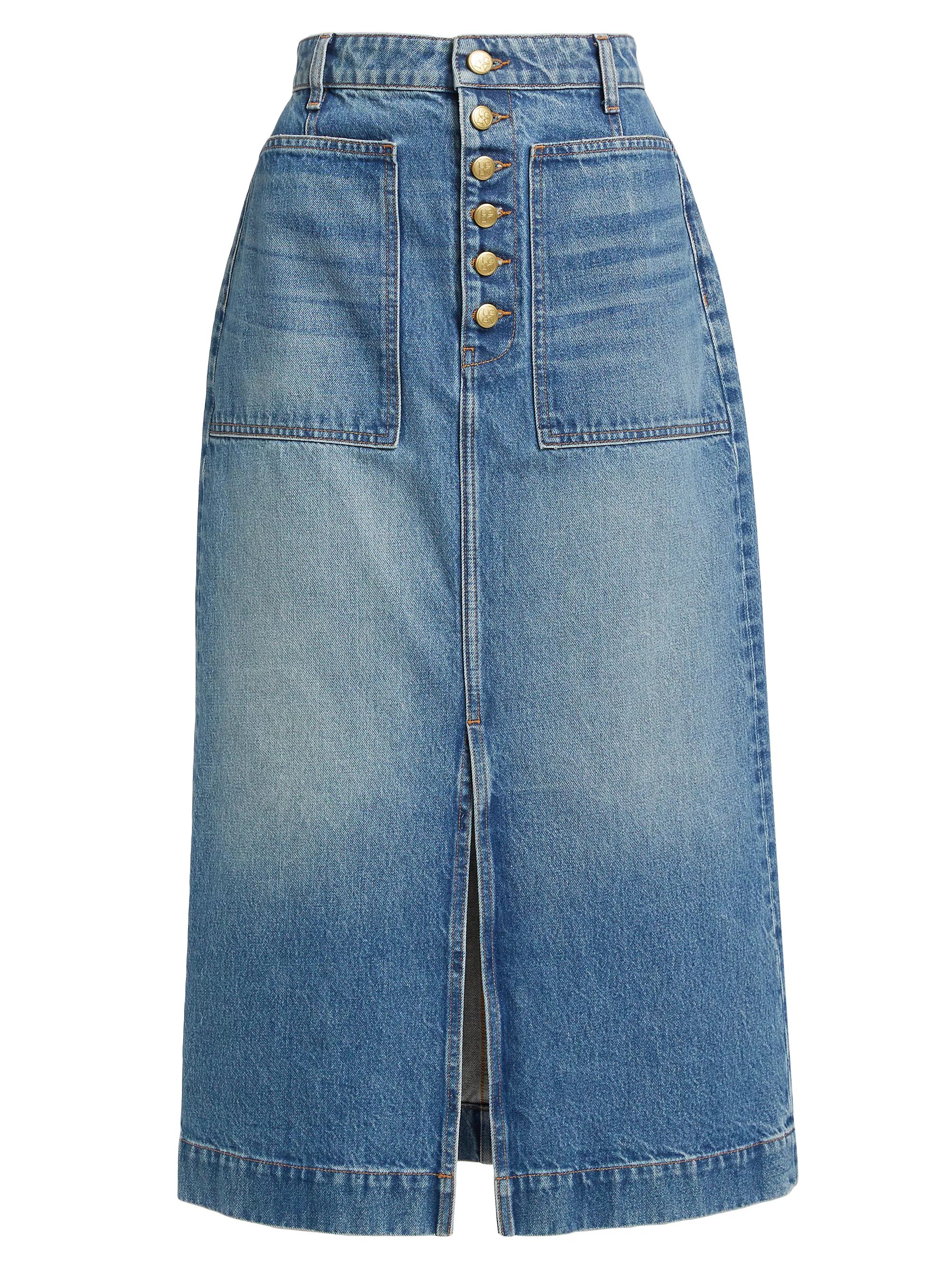 Bea Denim Midi-Pencil-Skirt | Saks Fifth Avenue