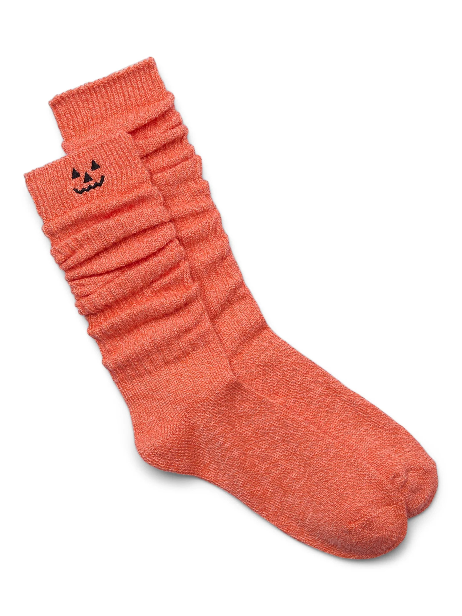 Women’s Halloween Pumpkin Slouch Socks from Way to Celebrate, Size 4-10 - Walmart.com | Walmart (US)