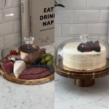 Tap any photo below to shop!! Gorgeous and versatile, this cake stand transforms into a charcuterie board when flipped over!!! 🎂🧁🧀🍇!! It comes with an acrylic dome lid that looks so elegant when showcasing desserts!!! ✨ Great for serving snacks, fruit and other baked goodies too!!! 👌🏻 I’m so grateful for you sis!!! Sending hugs!!! Xo! 💕

#LTKhome #LTKfindsunder50 #LTKfindsunder100