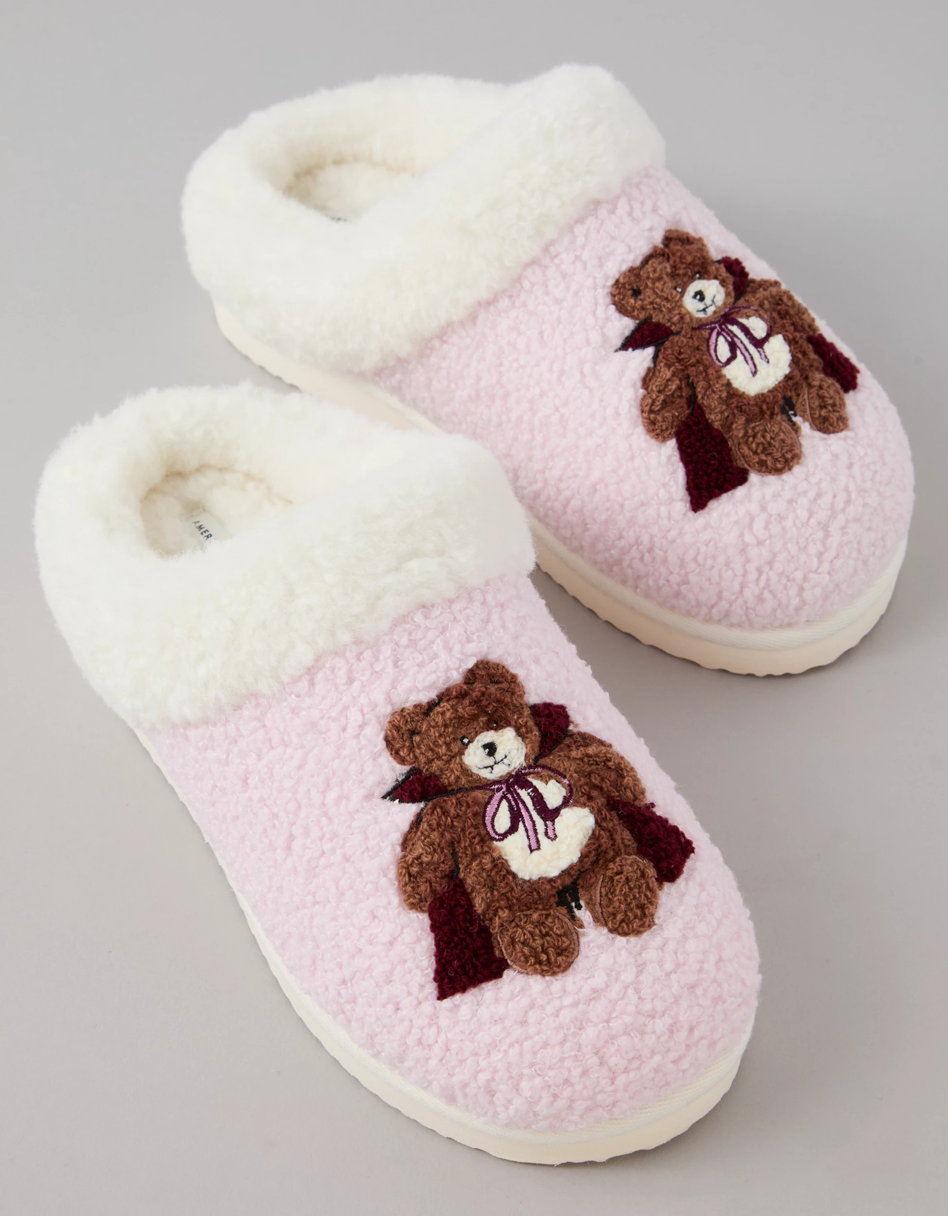 AE Vampire Teddy Scuff Slipper | American Eagle Outfitters (US & CA)