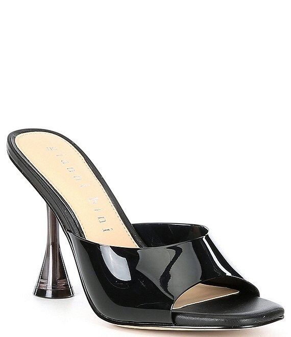 Oziee Clear Vinyl Sculptural Heel Mules | Dillards