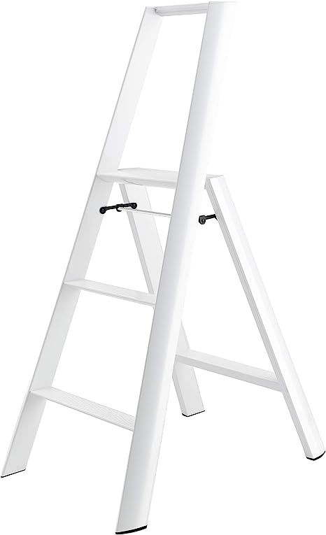 Hasegawa Ladders  Lucano Stepladder, 3 Step, White | Amazon (US)