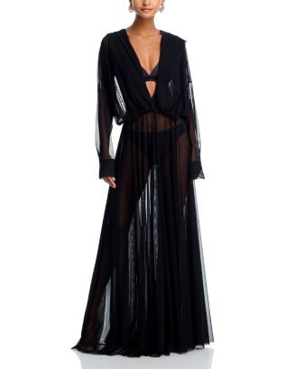 Norma Kamali Hooded Mesh Gown | Bloomingdale's Women | Bloomingdale's (AU)