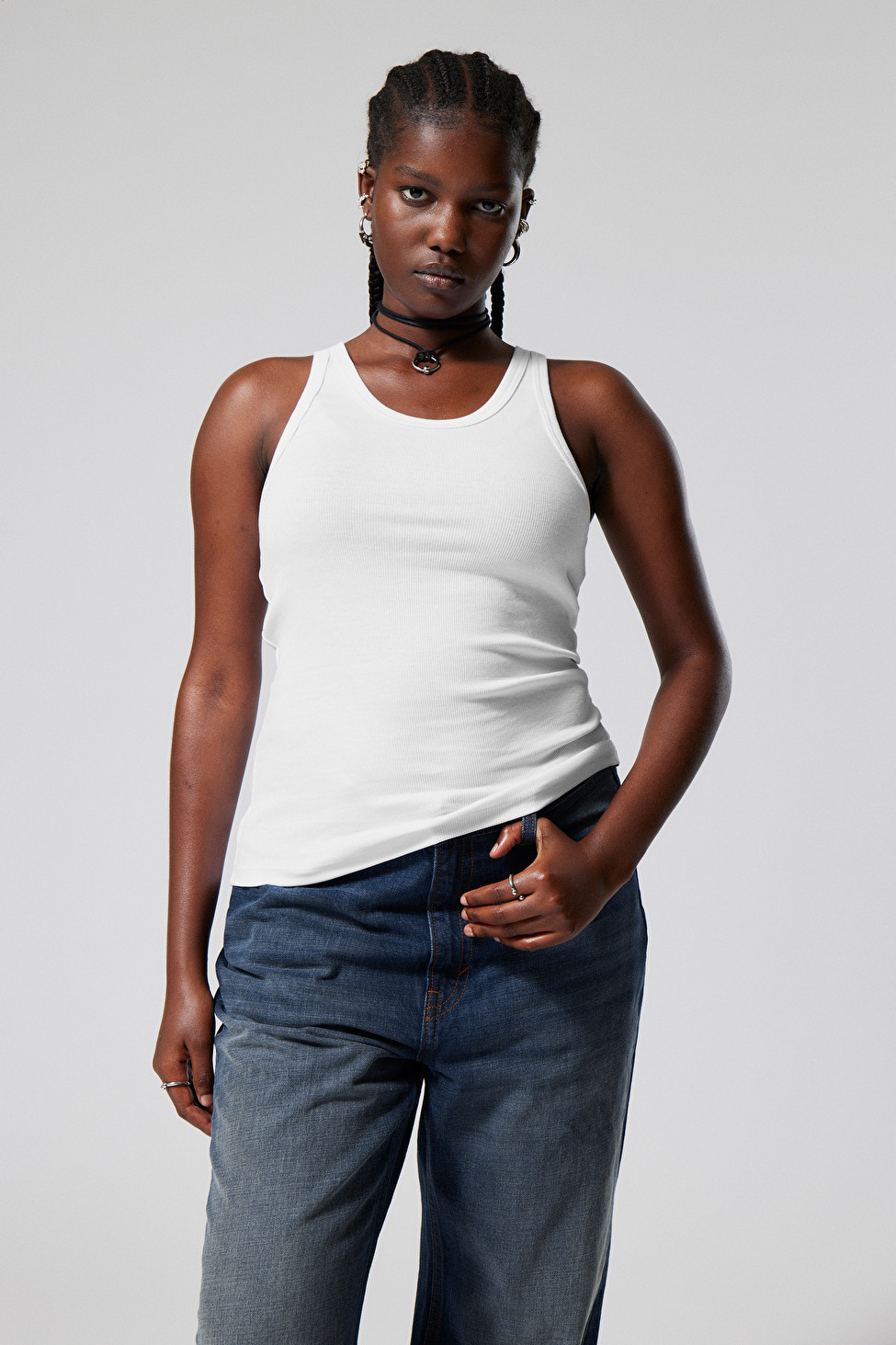 Close Fitted Tank Top | Weekday