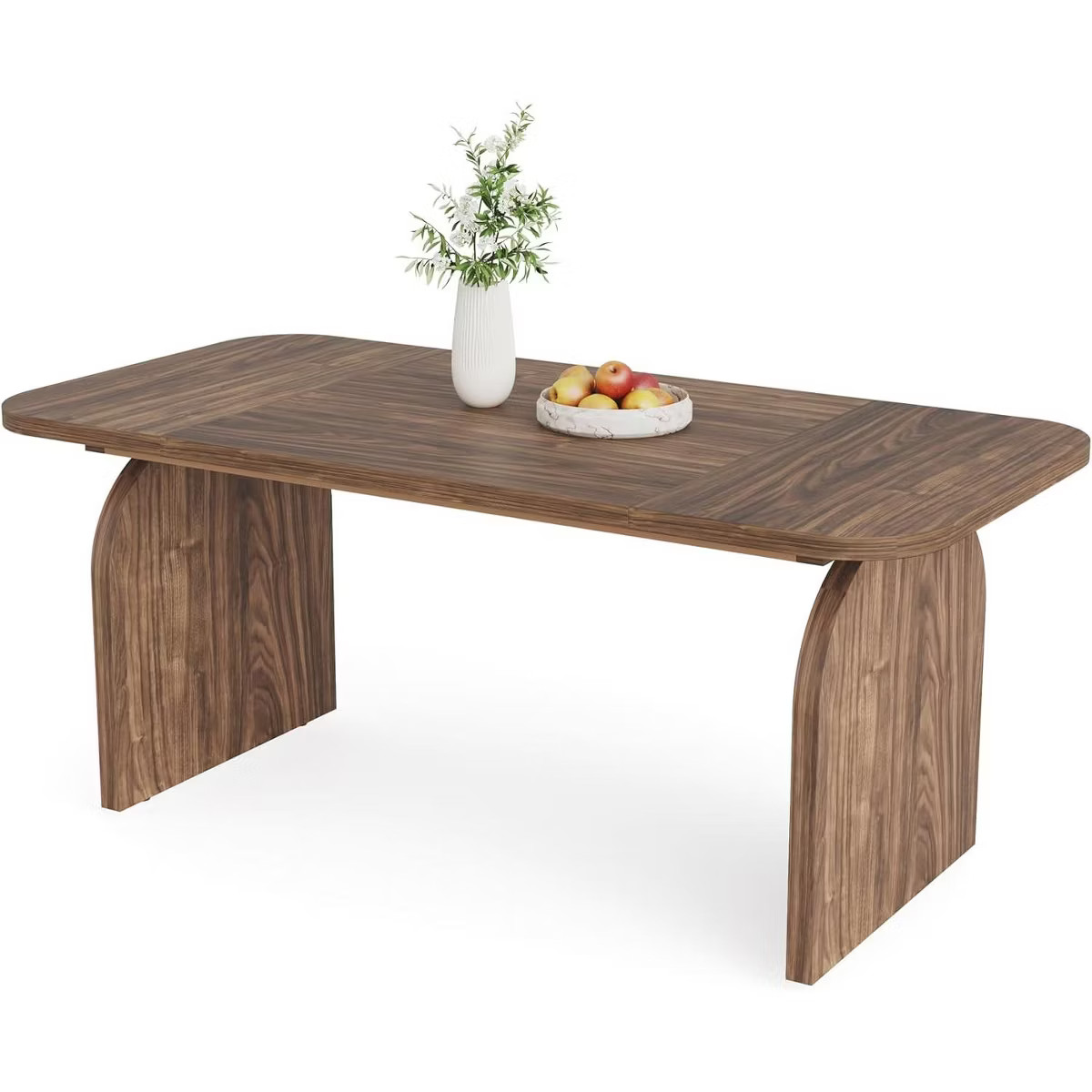 Tribesigns 63-inch Rectangular Dining Table for 4 Persons, Farmhouse Kitchen Dinner Table with Wo... | Target