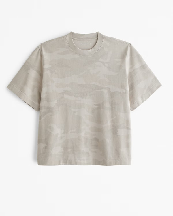 Premium Heavyweight Cropped Tee | Abercrombie & Fitch (US)