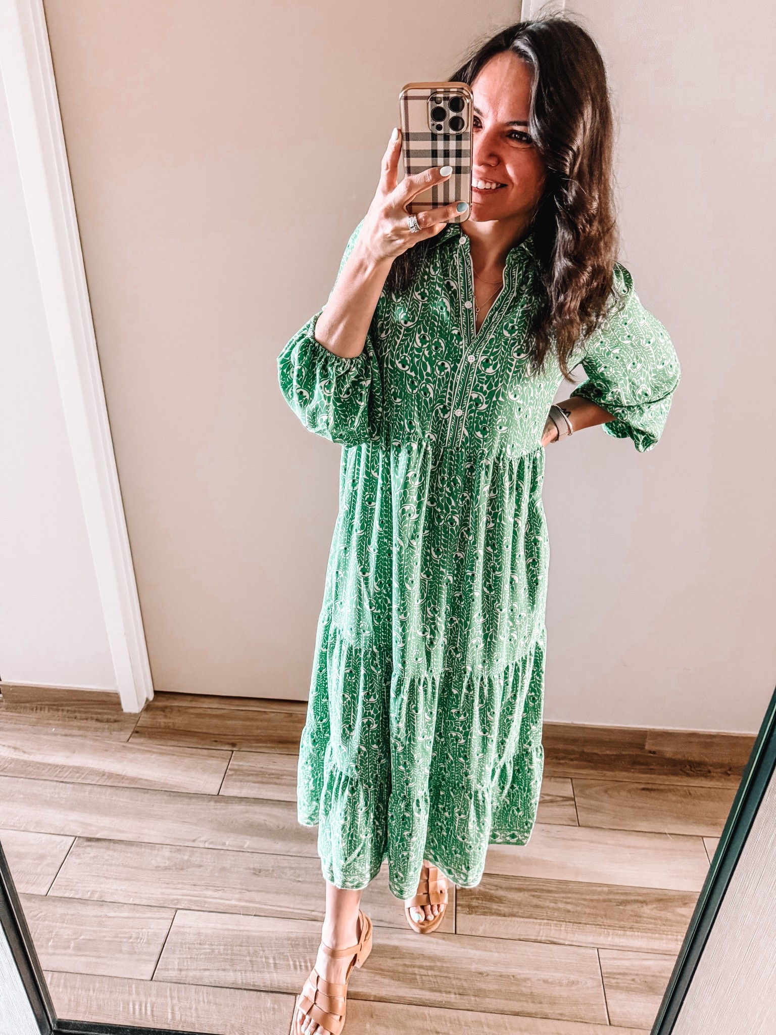 Love the pattern of this dress. So light and comfy. 

#LTKOver40 #LTKFindsUnder50 #LTKSeasonal