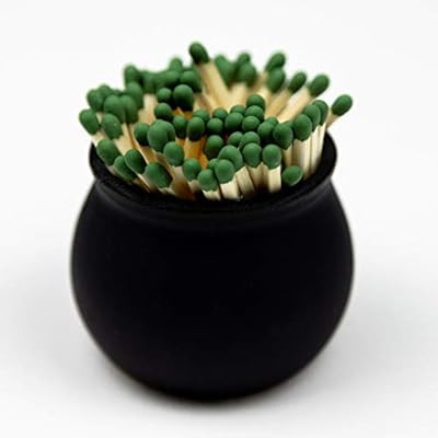 V JANE DESIGN Ceramic Match Striker, Black Matchstick Holder with Striker On Bottom. Cute Matches... | Amazon (US)