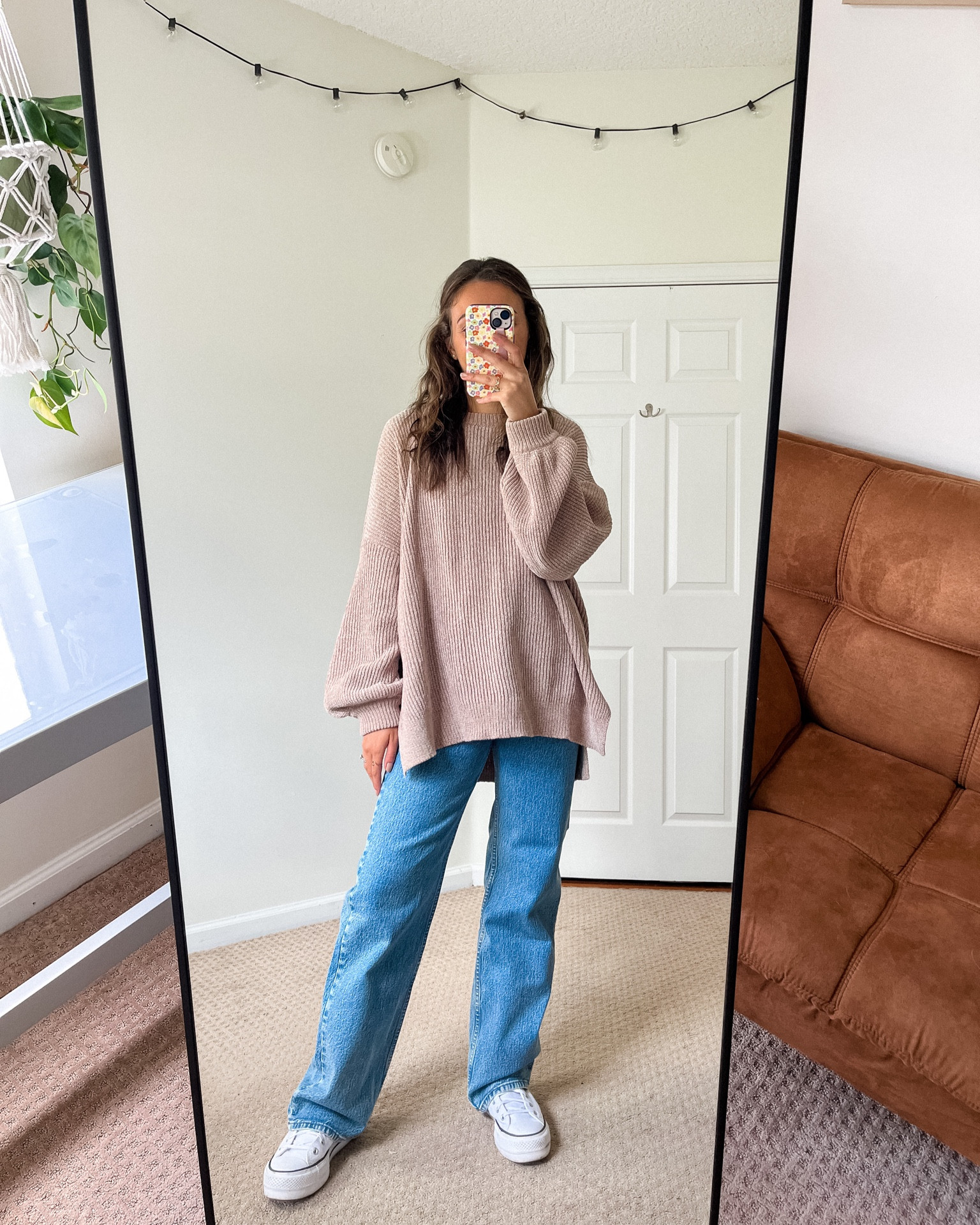 Fall Outfit Idea Inspo, Pumpkin Patch Outfit Idea, Fall Aesthetic, Chunky Oversized Sweater, Abercrombie Denim Jeans, Converse Platform High Tops

#LTKSeasonal #LTKsalealert
