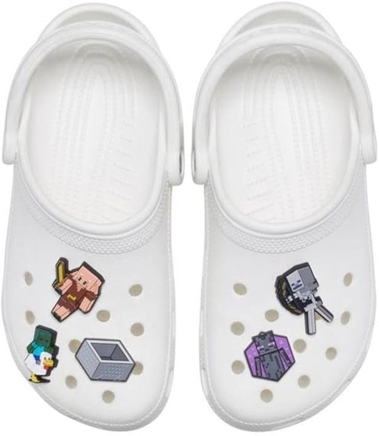 Crocs Jibbitz Video Games Shoe Charm Packs, Minecraft Chicken Jockey, 5-Pack : Amazon.ca: Clothin... | Amazon (CA)