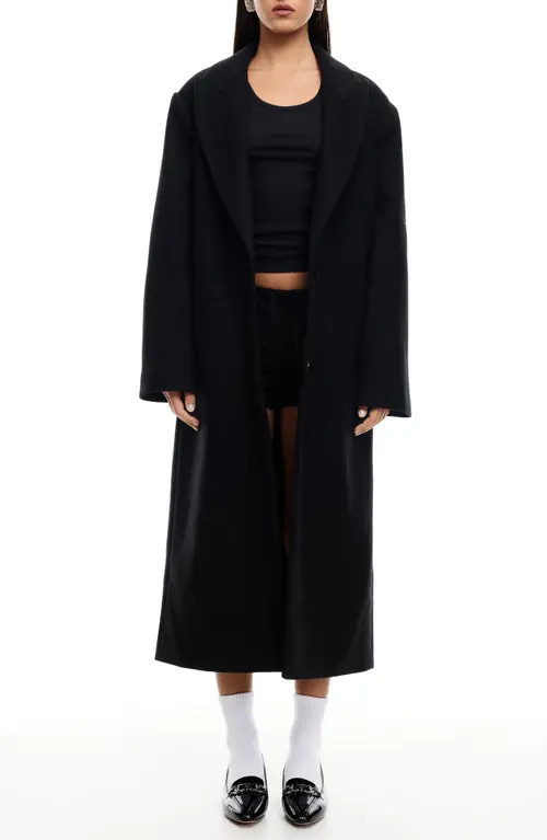 LIONESS Olsen Coat in Onyx at Nordstrom, Size Medium | Nordstrom