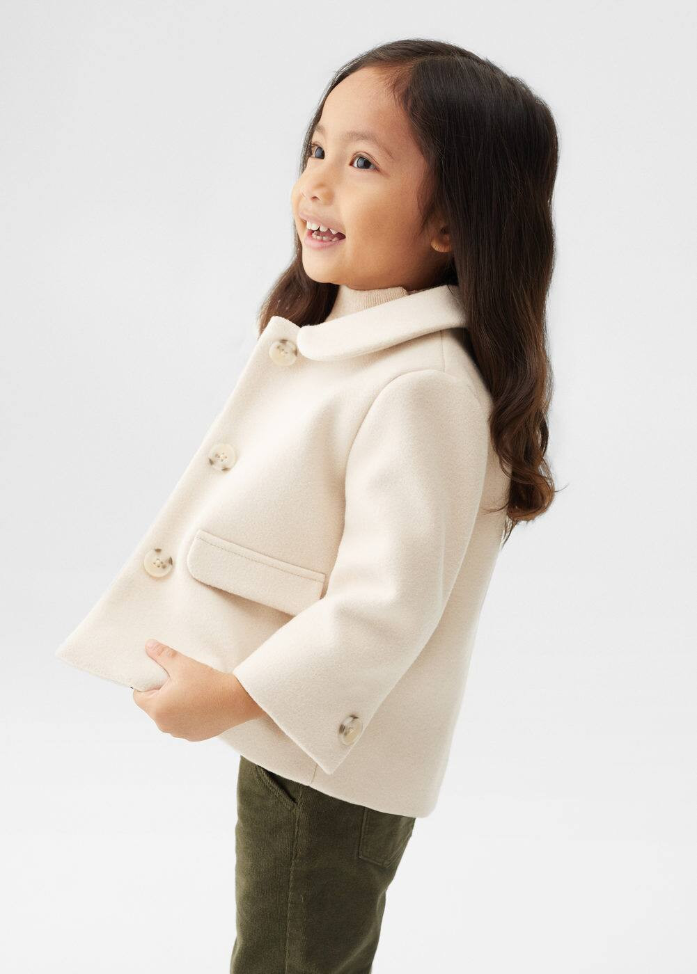 Buttoned cotton coat | MANGO (US)