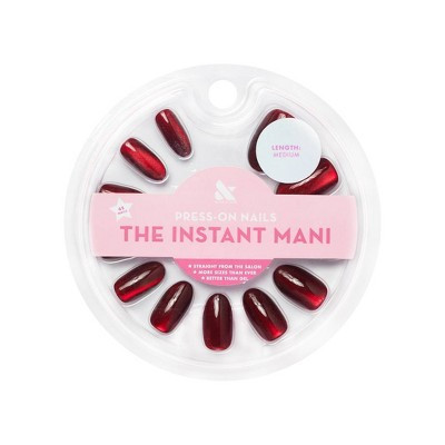 Olive & June Press-On Fake Nails - Oval Medium - Velvet - 42ct | Target