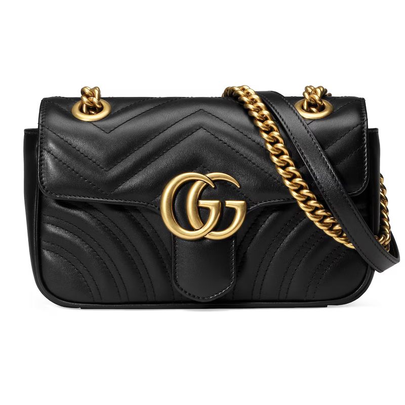 GG Marmont matelassé mini bag black | Gucci (US)