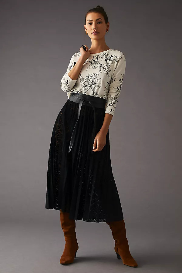 The Caitlin Boxy Tee by Maeve: Long-Sleeve Edition | Anthropologie (US)