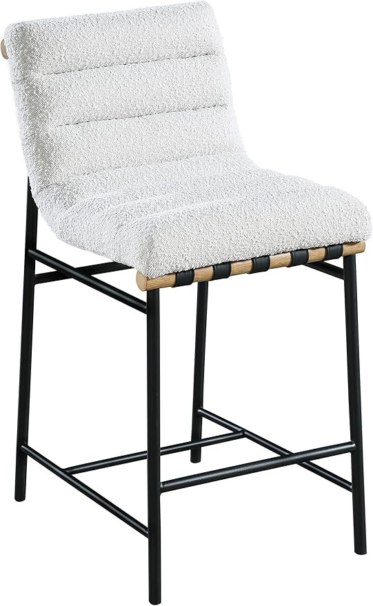 Meridian Furniture 857Cream-C Burke Collection Modern | Contemporary Boucle Fabric Upholstered Co... | Amazon (US)
