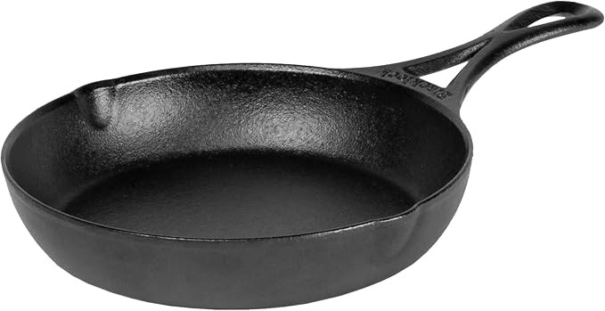 Lodge Blacklock 7" Triple Seasoned Cast Iron Skillet - Lightweight - Easy Cleanup - Premium Cookw... | Amazon (US)