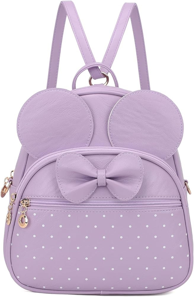 KL928 Girls Mini Backpack Bowknot Polka Dot Cute Daypacks Convertible Shoulder Bag Purse for Wome... | Amazon (US)