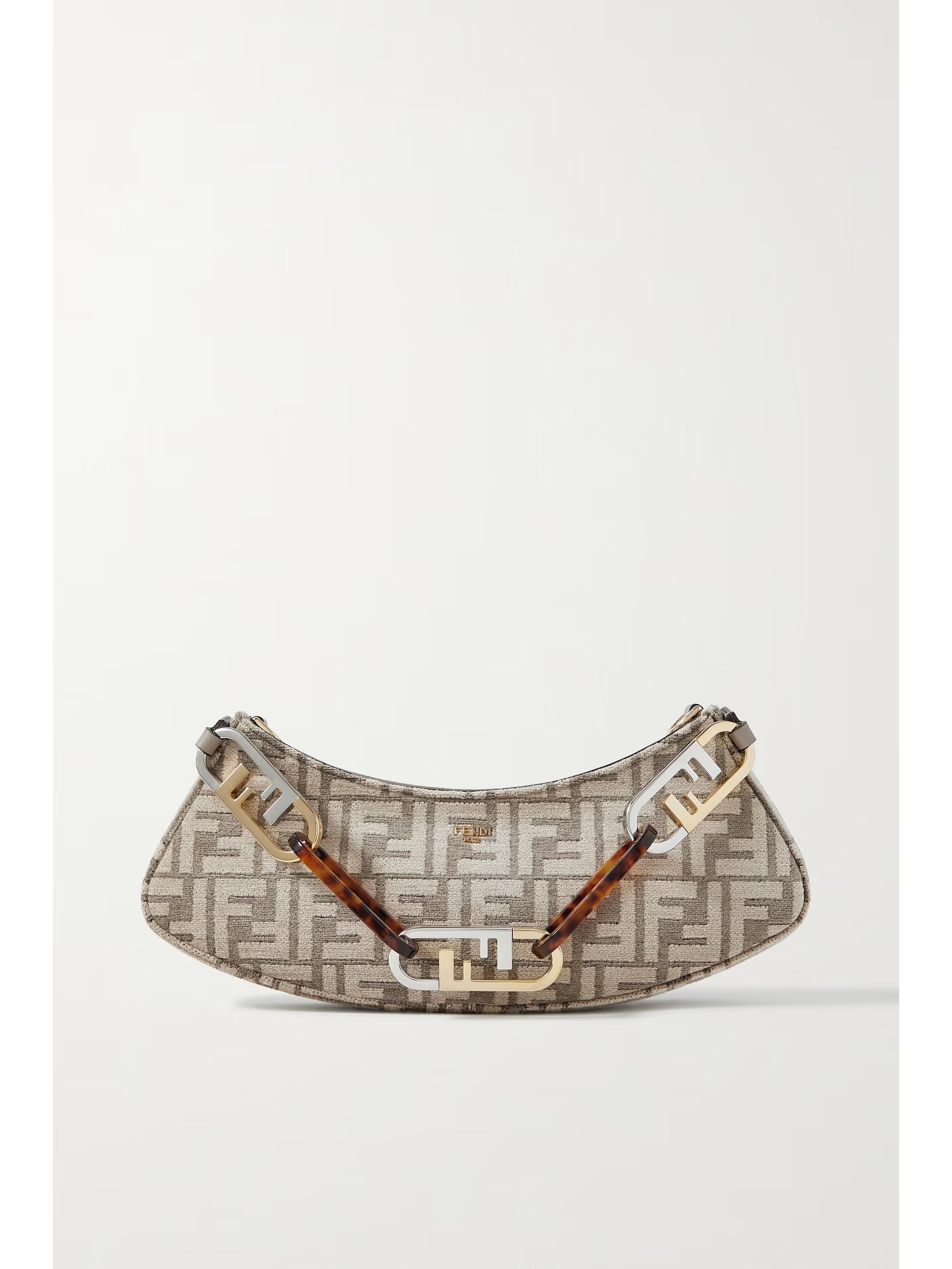 O'Lock Swing logo-jacquard chenille shoulder bag | NET-A-PORTER (US)