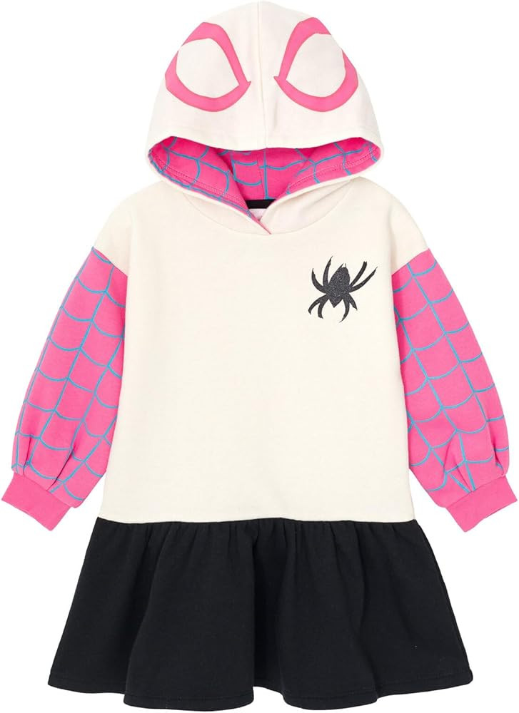 Marvel Spider-Man Spider-Gwen Ghost Spider Girls Fleece Skater Dress Toddler to Big Kid | Amazon (US)