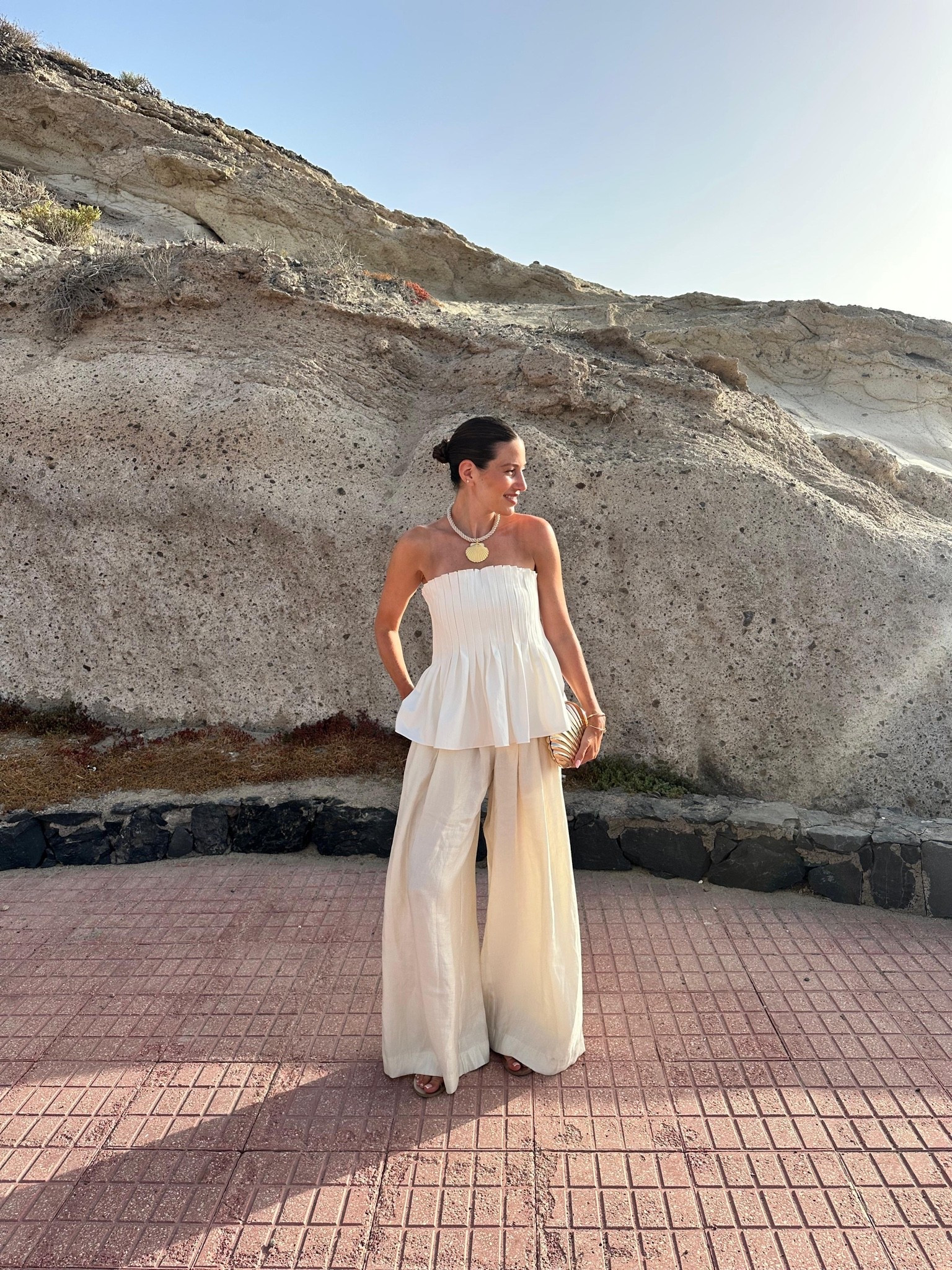 Sezane top & wide legs 🤍

#LTKuk #LTKsummer #LTKeurope