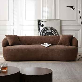 KEVINSPACE Sofa Couch Couches for Living Room ModernSofa Curved Couch 3 SeaterCouch CurvedSofas L... | Amazon (US)