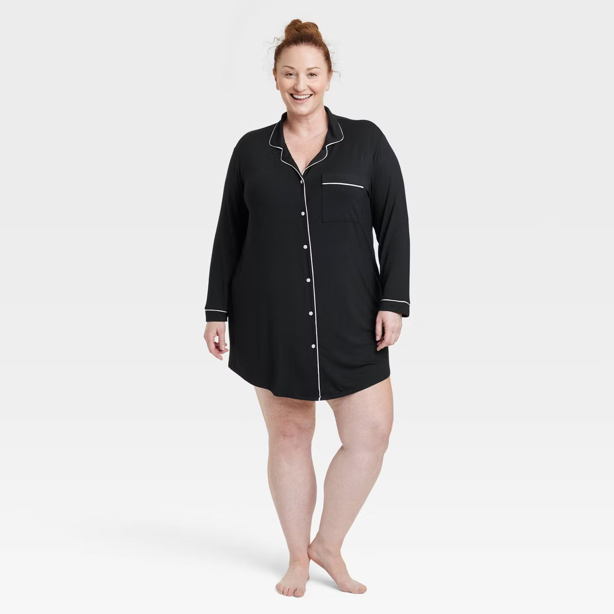 Women's Beautifully Soft Notch Collar NightGown - Stars Above™ | Target