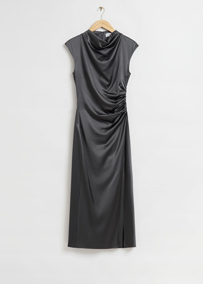 Fitted Twist Seam Midi Dress | & Other Stories US