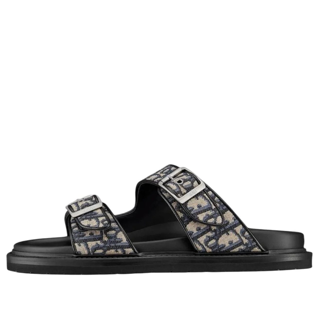 DIOR Aqua Sandal 'Beige Black Oblique Jacquard' 3SA115ZSA-H561 | KICKS CREW