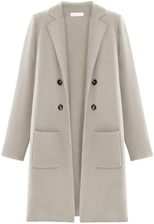 KIRUNDO Cardigan Sweaters for Women 2026 Fall Open Front Knit Sweater Jackets Business Casual Lon... | Amazon (US)