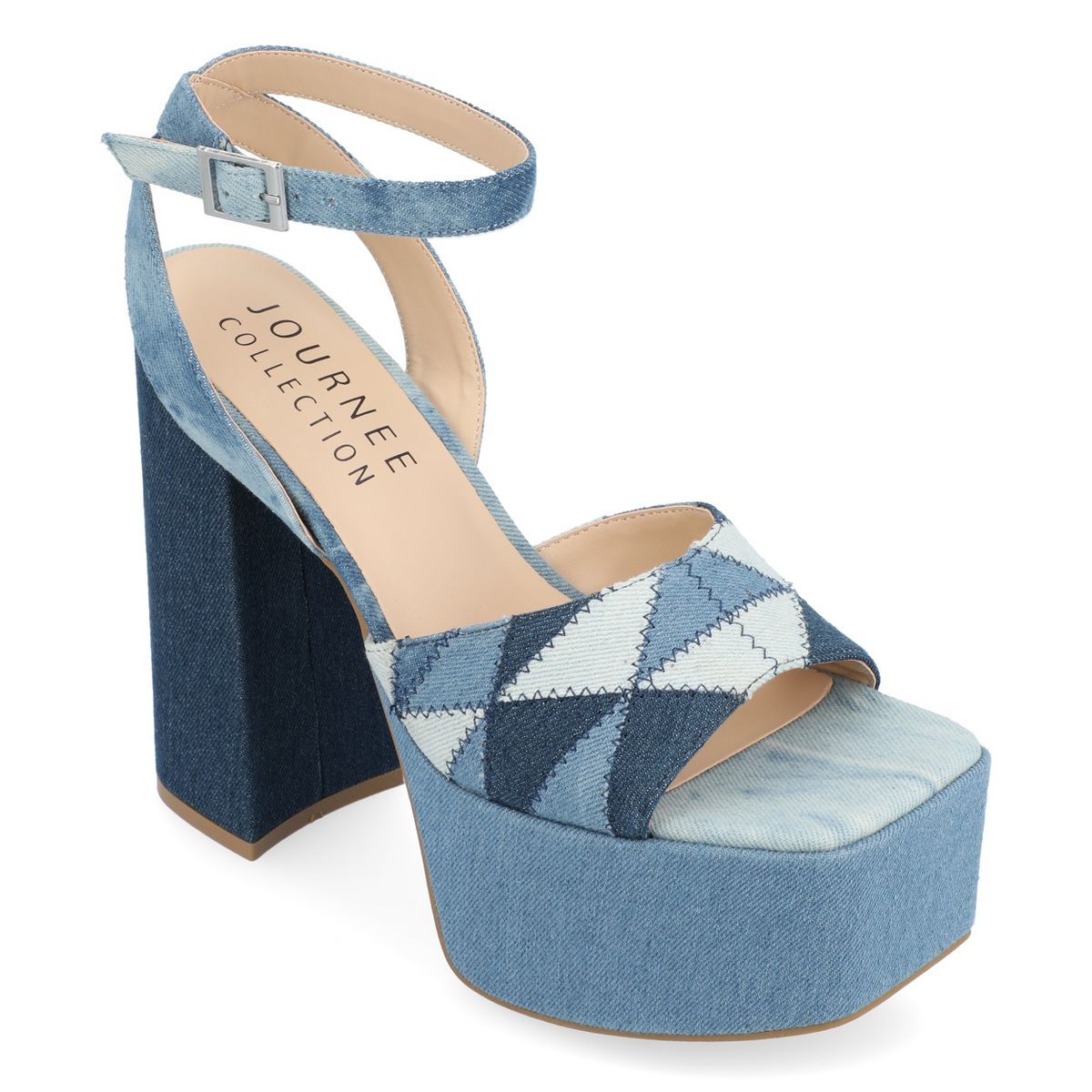 Journee Collection Womens Asherby Tru Comfort Foam High Heel Platform Sandals | Target