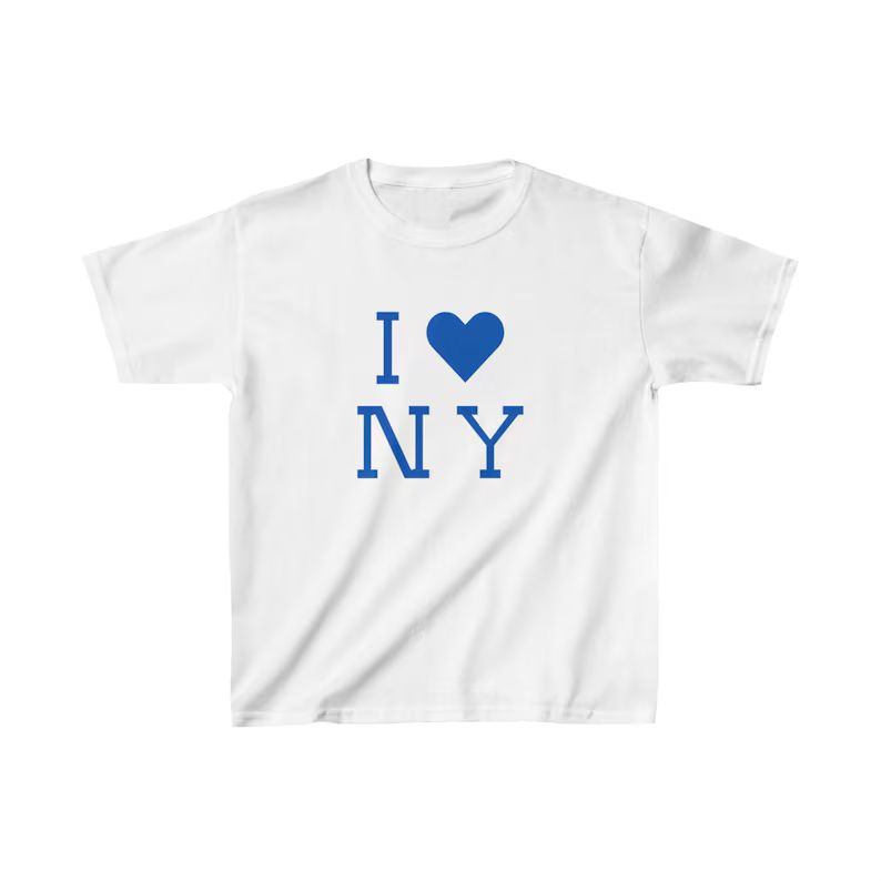 I Love New York Baby Tee Nyc Baby Tee Gen Z Shirts Cool Girl Tees Downtown Girl Baby Tee Cottage ... | Etsy (US)