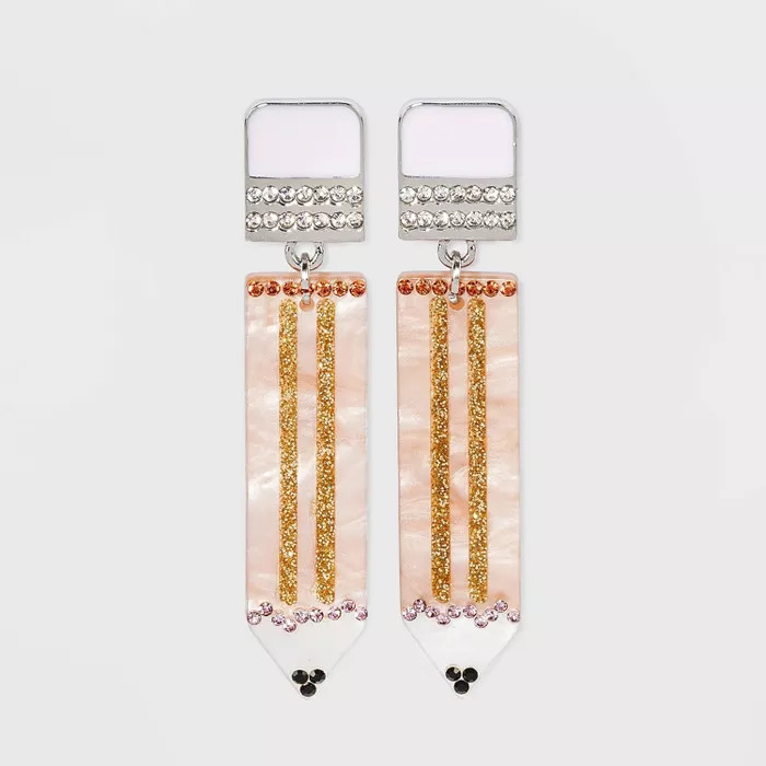 SUGARFIX by BaubleBar Pencil Drop Earrings - Yellow | Target
