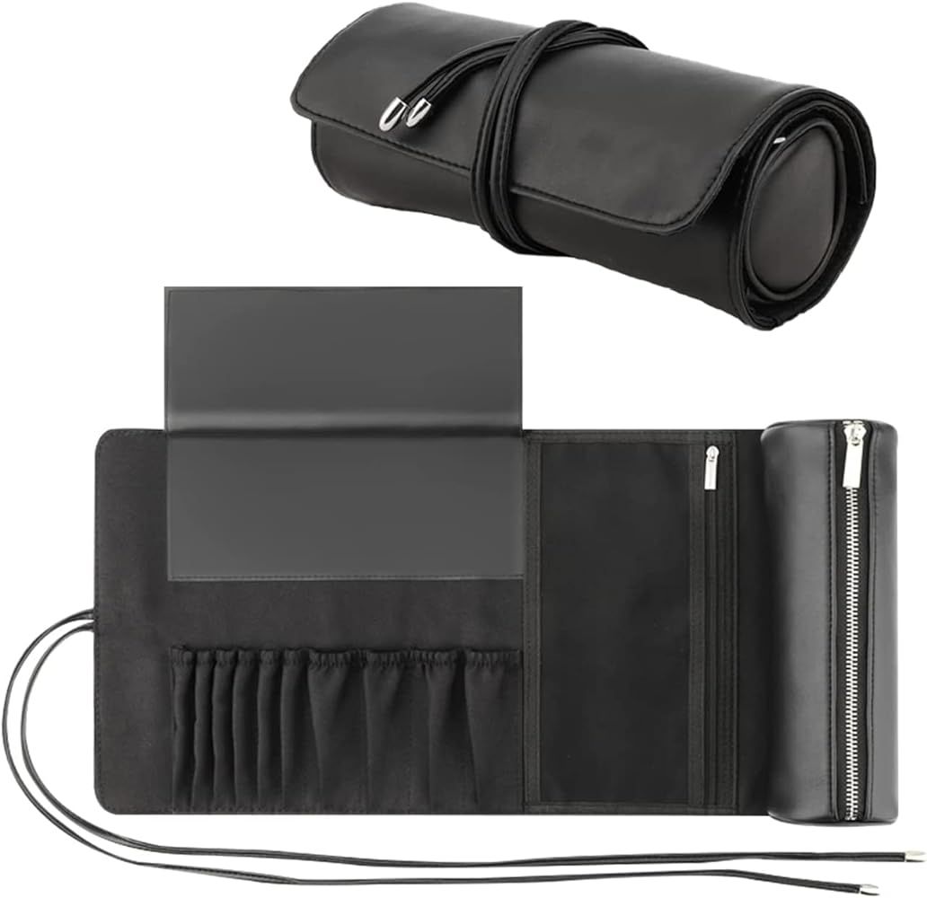 Portable Makeup Brush Organizer Bag for Holder Makeup Brushes Detachable Multifunctional Roll Up ... | Amazon (US)