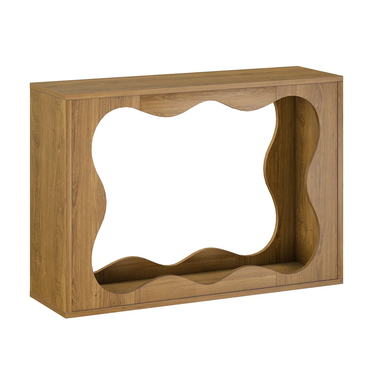 47.2'' Console Table, 2-Tier Entryway Table with Wavy Design | Wayfair North America