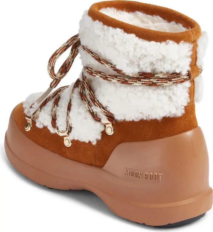 Moon Boot® Luna Water Repellent Genuine Shearling Boot (Women) | Nordstrom | Nordstrom