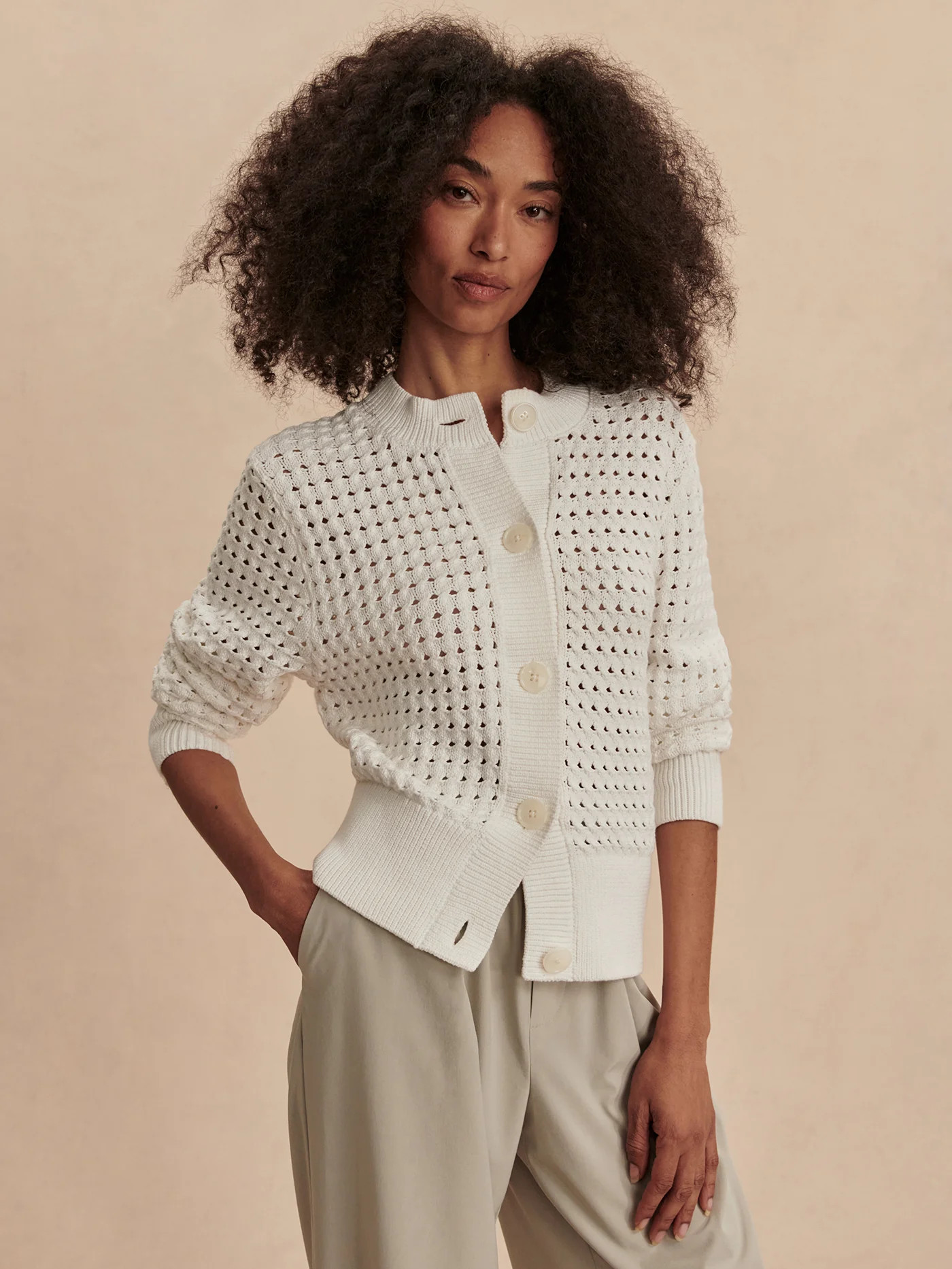 Bettina Textured Knit Jacket | Varley US