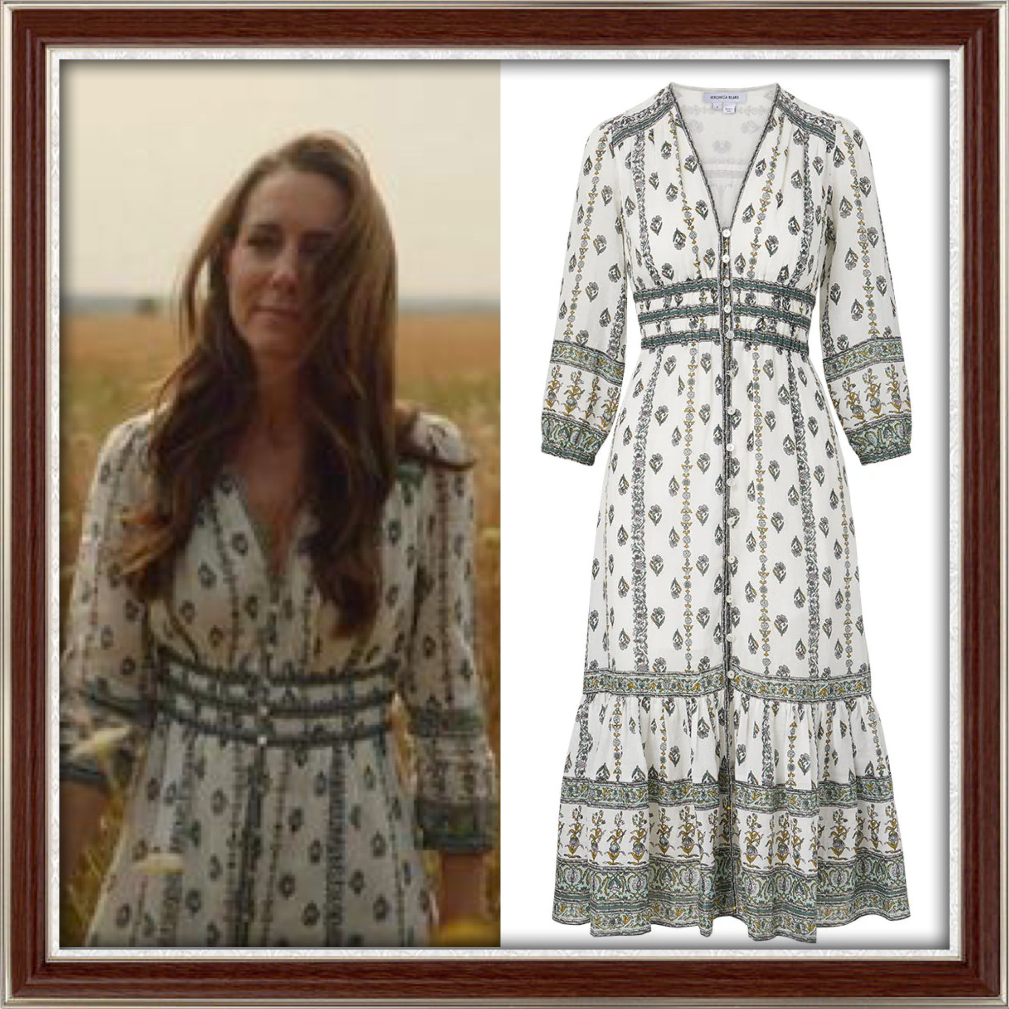 Kate Middleton Veronica beard castella dress 